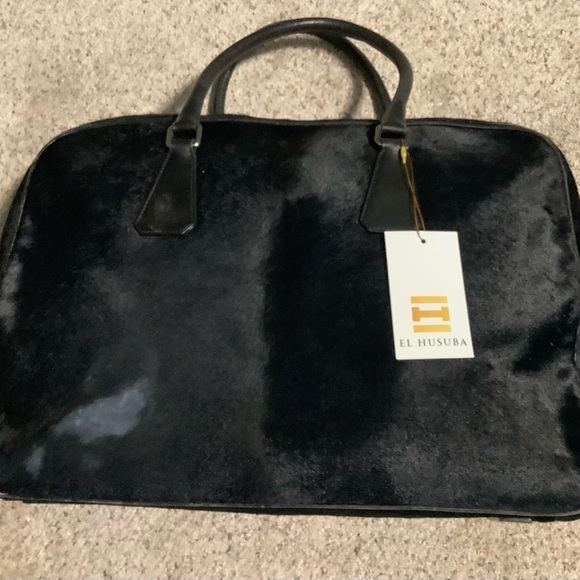 Prada- Vintage Travel Bag Black Calf Hair. - Picture 3 of 16